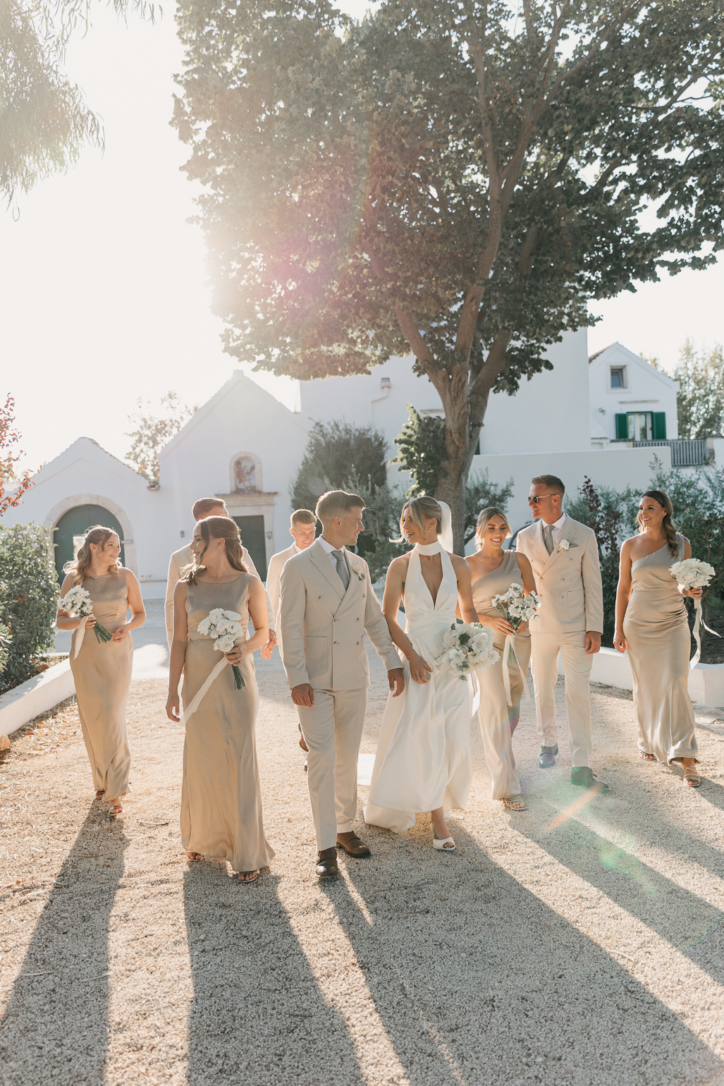 Neutral wedding inspiration in Puglia