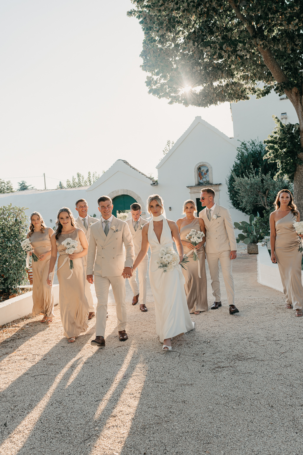 Neutral wedding inspiration in Puglia