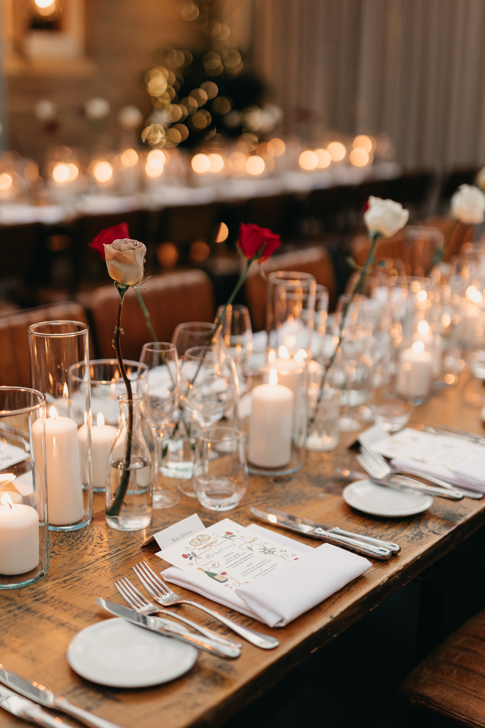 Hampton Manor wedding, christmas wedding inspiration, Christmas wedding tables 